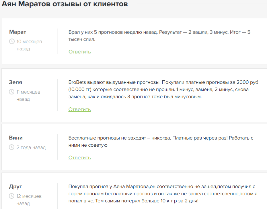 Реальные отзывы о Маратове. Реальные отзывы о Маратове.