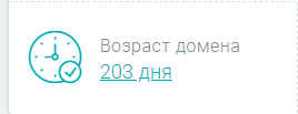 Возраст домена проекта