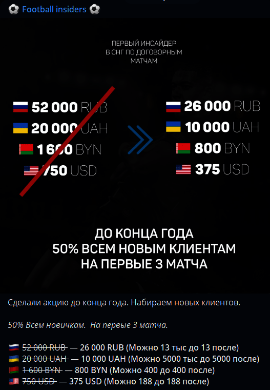 Цены подписок insiders
