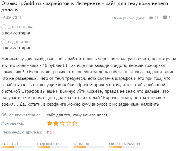 IP Gold отзывы