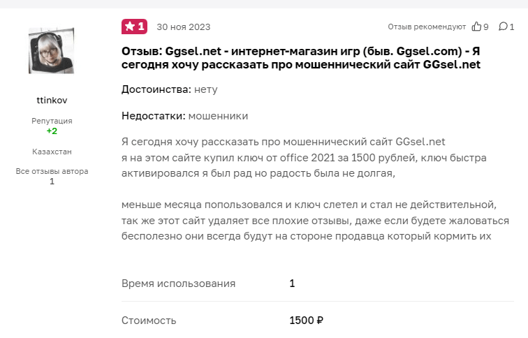 Ггсел.нет отзывы