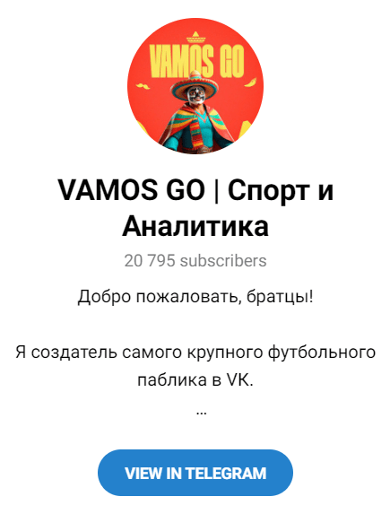 Обзор канала “VAMOS GO” отзывы о @VAGO_GO — фото 1