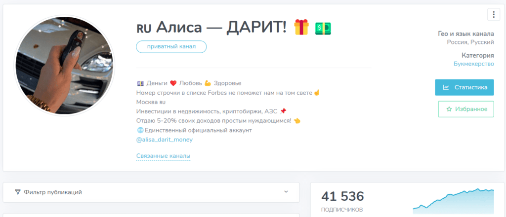 Обзор розыгрышей в тг “Алиса дарит” отзывы о @alisa_darit_money — фото 1
