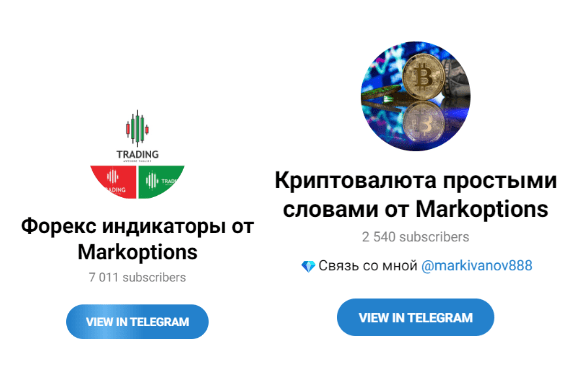 “Mark Options” телеграмм каналы