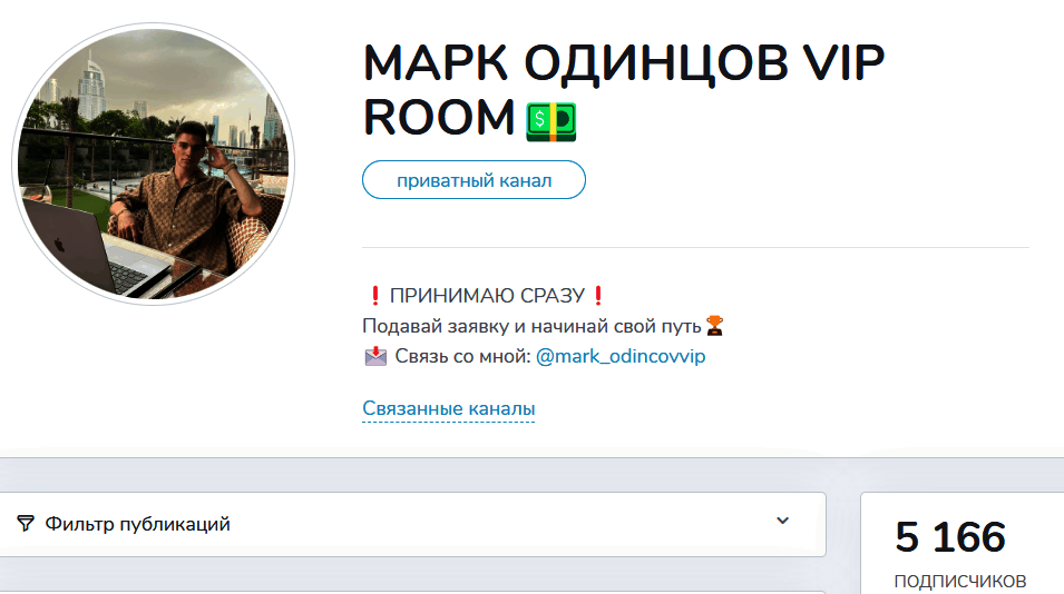 Обзор онлайн заработка “МАРК ОДИНЦОВ” отзывы о @mark_odincovvip — фото 1