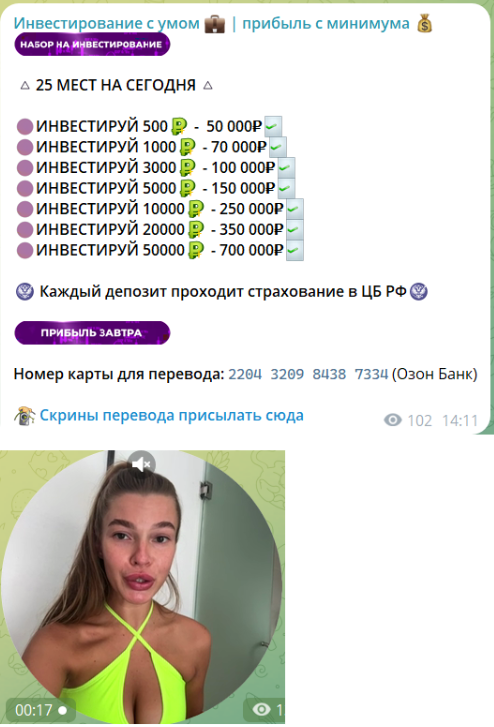 Условия раскрутки депозита от Елизаветы
